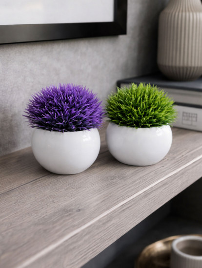 Набор искусственных растений в кашпо