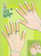 Макияж, маникюр. Книжка-раскраска с наклейками для девочек - Фото 1