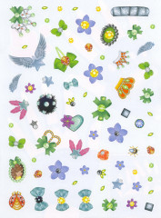 Макияж, маникюр. Книжка-раскраска с наклейками для девочек - Фото 3