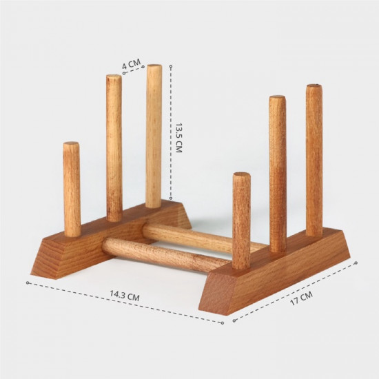 Подставка-сушилка деревянная для разделочных досок и посуды