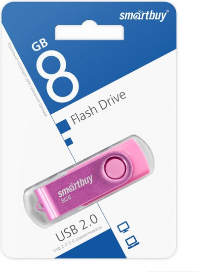 USB-накопительSmartbuy 8GB Twist Pink