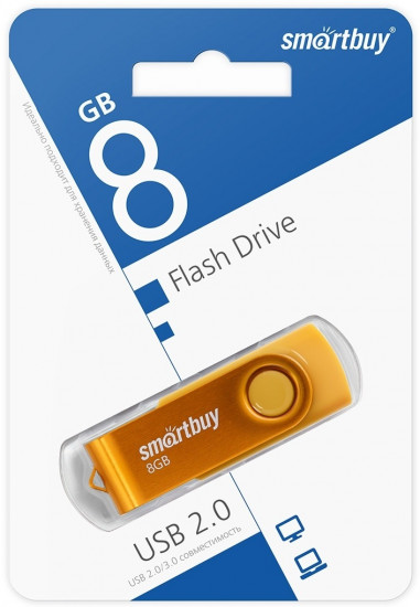 USB-накопитель Smartbuy 8GB Twist Yellow