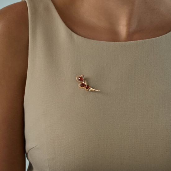 Брошь из серебра