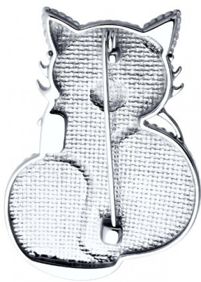 Брошь из серебра с эмалью