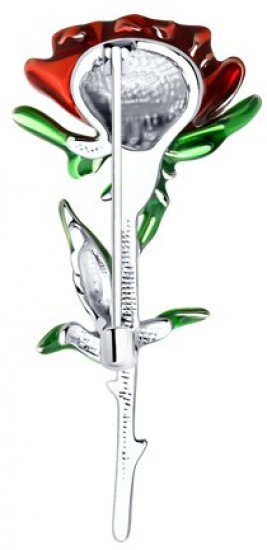 Брошь из серебра с эмалью