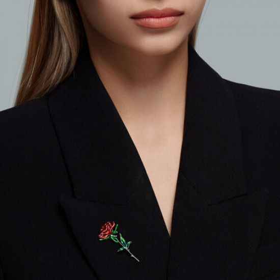 Брошь из серебра с эмалью