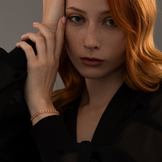 Браслет из серебра с алмазной гранью