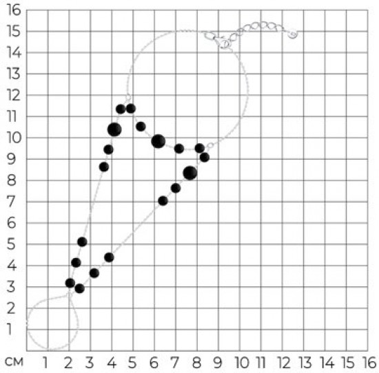 Браслет из серебра с агатами