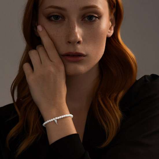 Браслет из серебра с жемчугом