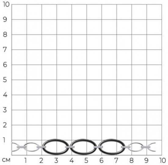 Браслет из серебра с керамическими вставками и фианитами