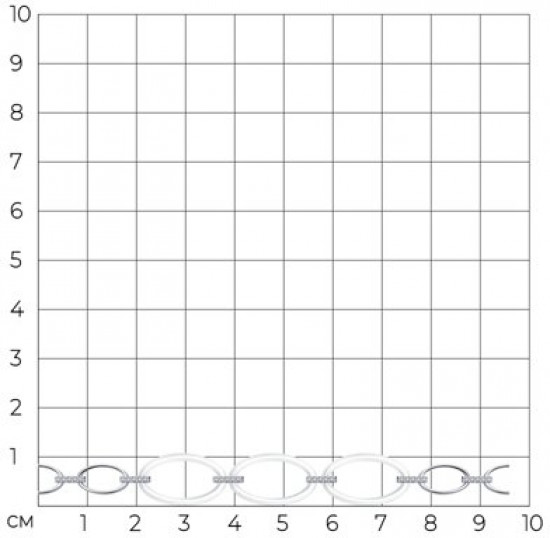 Браслет из серебра с керамическими вставками и фианитами