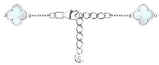 Браслет из серебра с перламутром