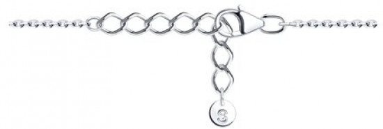 Браслет из серебра с топазами