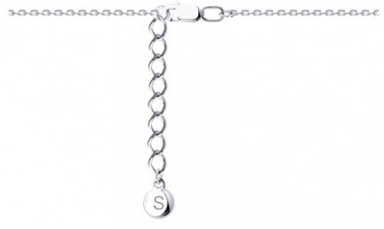 Браслет из серебра с фианитами