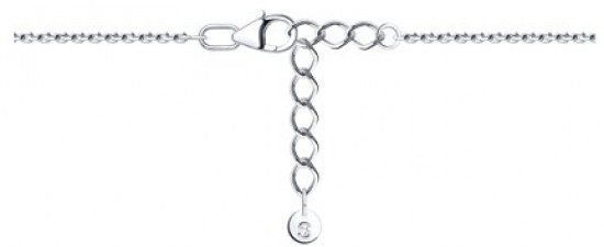 Браслет из серебра с фианитами