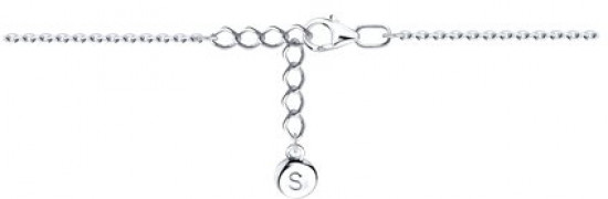 Браслет из серебра с фианитами