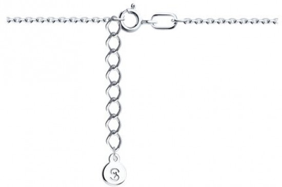 Браслет из серебра с фианитами