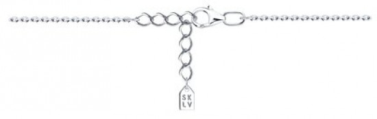 Браслет из серебра с фианитами