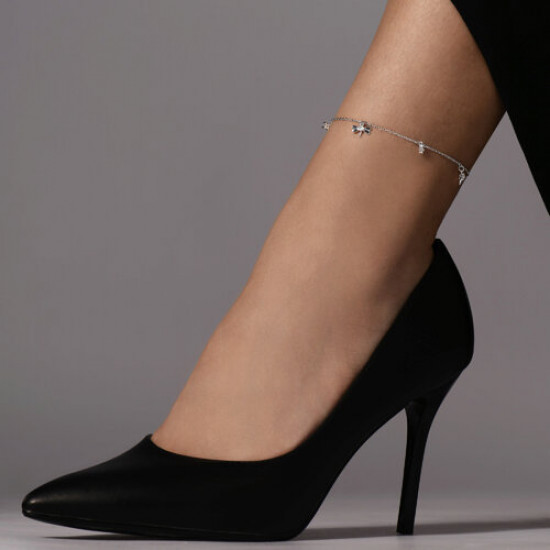 Браслет из серебра с фианитами