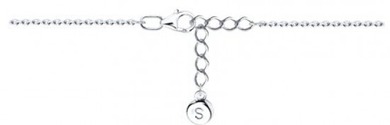 Браслет из серебра с фианитами