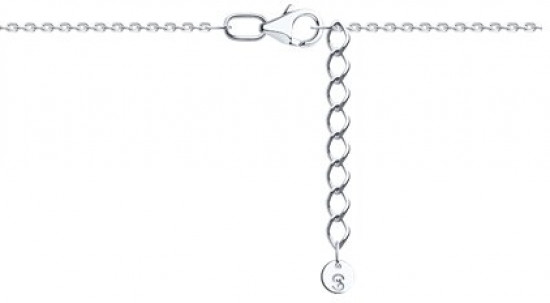 Браслет из серебра с фианитами