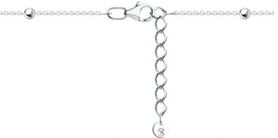 Браслет из серебра с фианитами