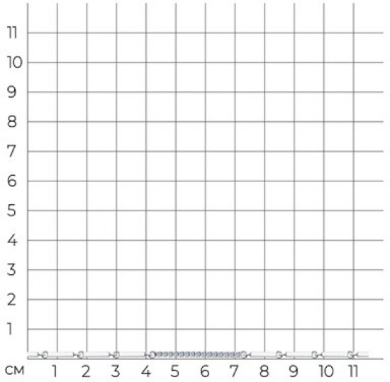 Браслет из серебра с фианитами