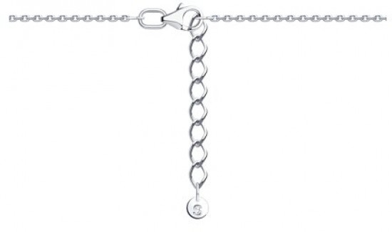 Браслет из серебра с фианитами