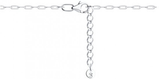 Браслет из серебра с фианитами