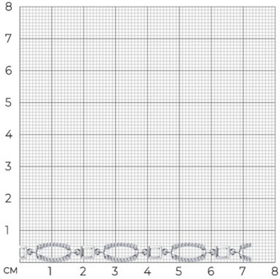 Браслет из серебра с фианитами