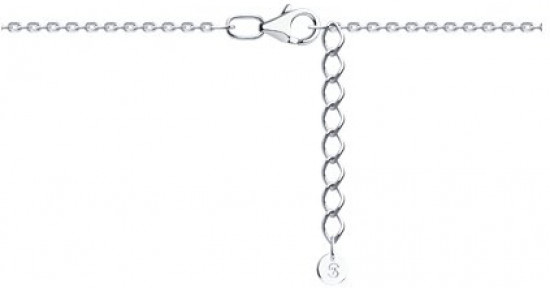 Браслет из серебра с фианитом