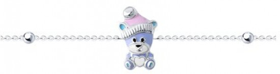 Браслет из серебра с эмалью