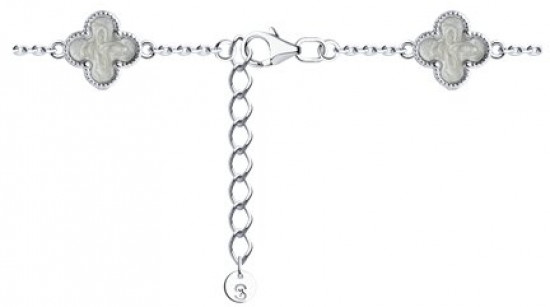 Браслет из серебра с эмалью