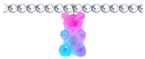 Браслет из серебра со смолой