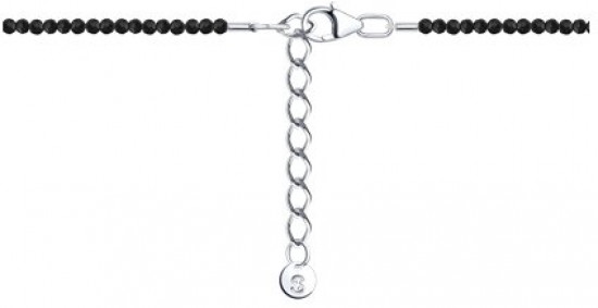 Браслет из серебра со шпинелью