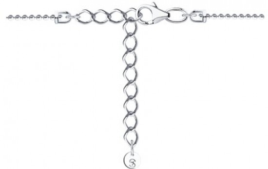 Браслет на ногу из серебра