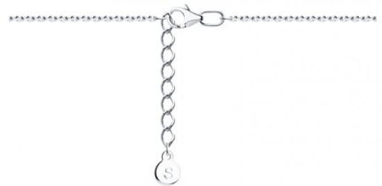 Браслет на ногу из серебра