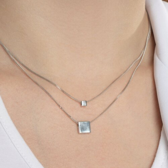 Колье из серебра