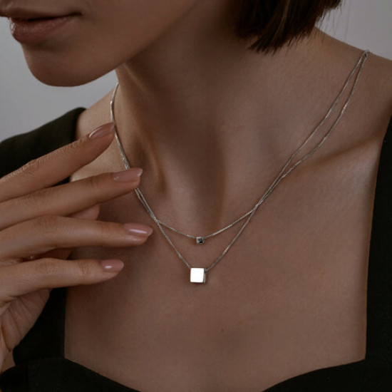 Колье из серебра