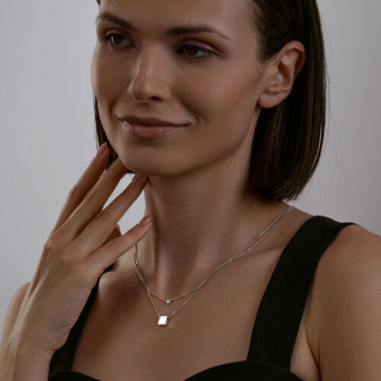 Колье из серебра