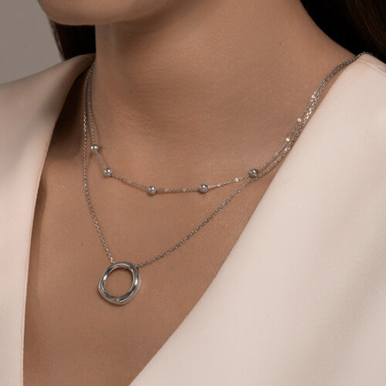 Колье из серебра