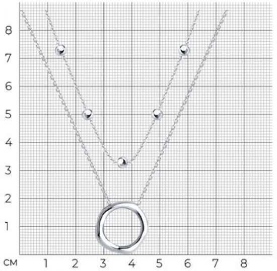 Колье из серебра
