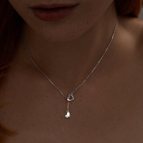 Колье из серебра с бриллиантами