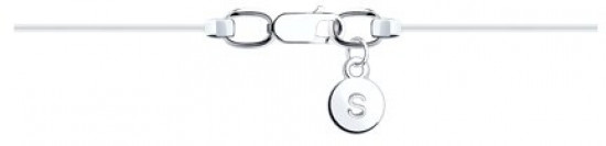 Колье из серебра с бриллиантом