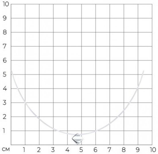 Колье из серебра с бриллиантом