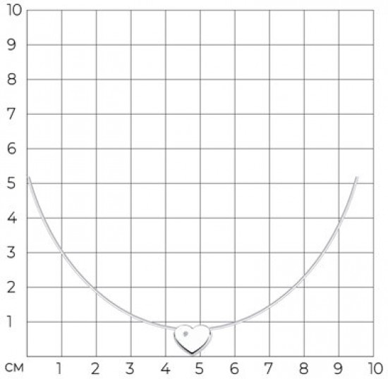 Колье из серебра с бриллиантом