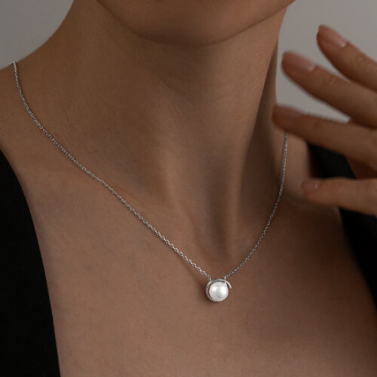 Колье из серебра с жемчугом