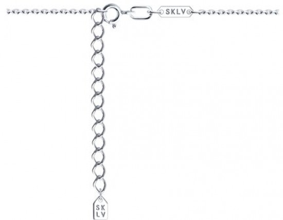 Колье из серебра с фианитами