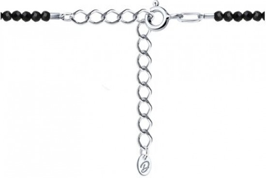 Колье из серебра со шпинелью