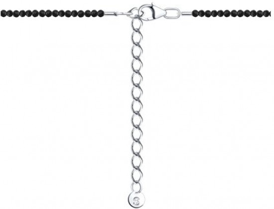 Колье из серебра со шпинелью